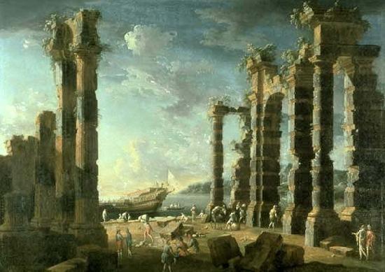 Leonardo Coccorante Port of Ostia in Calm Weather china oil painting image